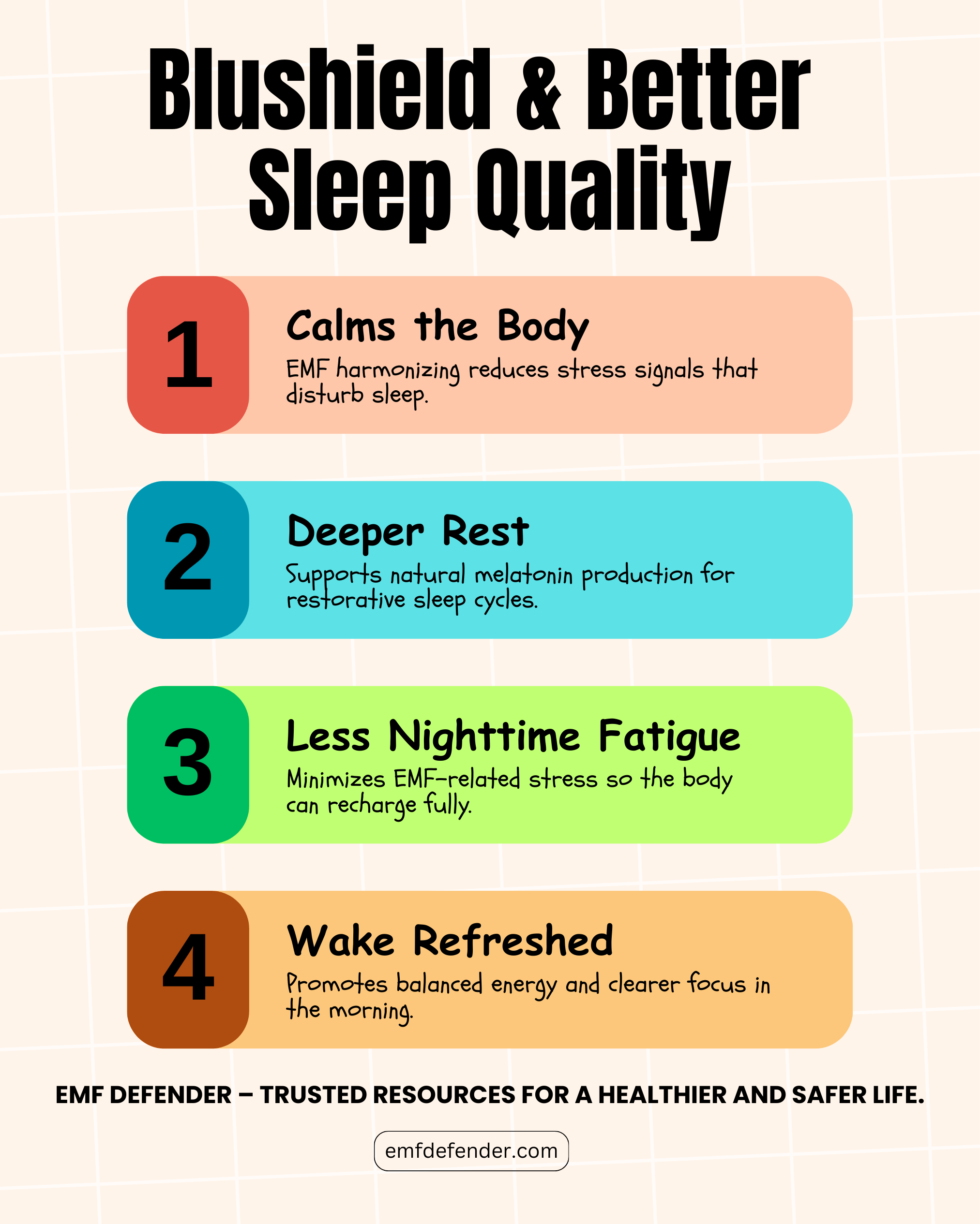 Blushield & Better Sleep Quality